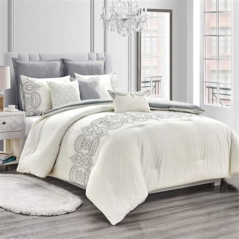 The shade is very lovely and soothing to the eyes. HGMart Bedding Comforter Set Bed In A Bag - 8 Piece Luxury ...