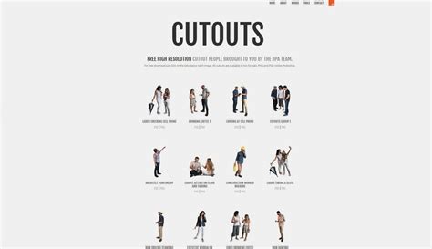 Cutout People 2017 | Visualizing Architecture | People cutout, People png, Cutout