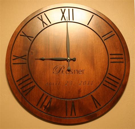 Customize Your Own Clock Custom Engraved Wood Clock