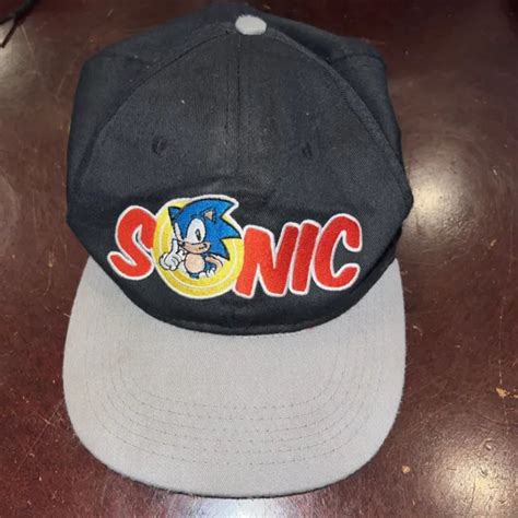 Vintage 1991 Sega Remake Sonic The Hedgehog Adult Snapback Cap Hat 11