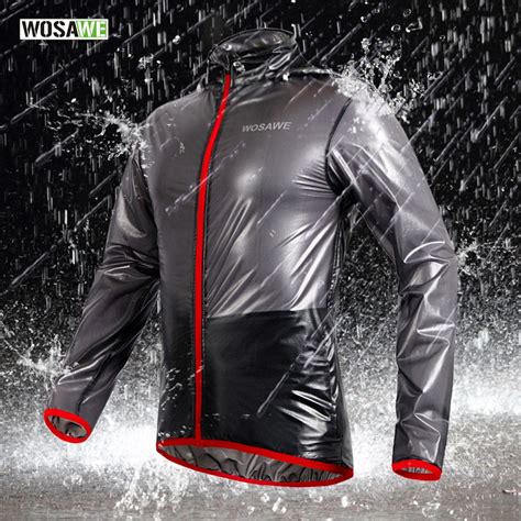 Wosawe Cycling Jacket Multi Function Rain Jackets Waterproof Windproof