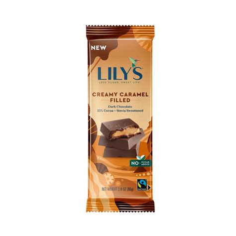 Lilys Creamy Caramel Filled Dark Chocolate Style Bar 28 Oz