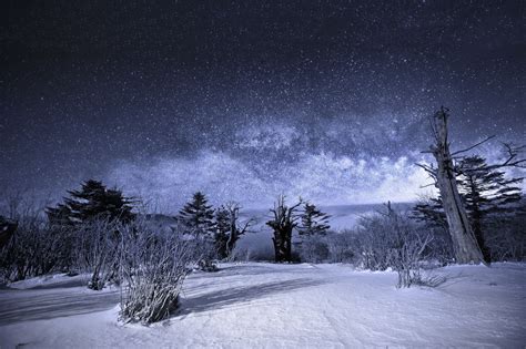 Starry Night Of Taebaek Winter Night In Taebaeksanmountain The