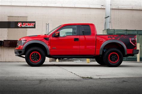 Tag Motorsports 2013 Ford F 150 Svt Raptor Red Wow Side View Ford