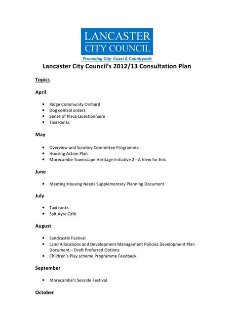 Annual Consultation Plan By Lancaster City Council Issuu