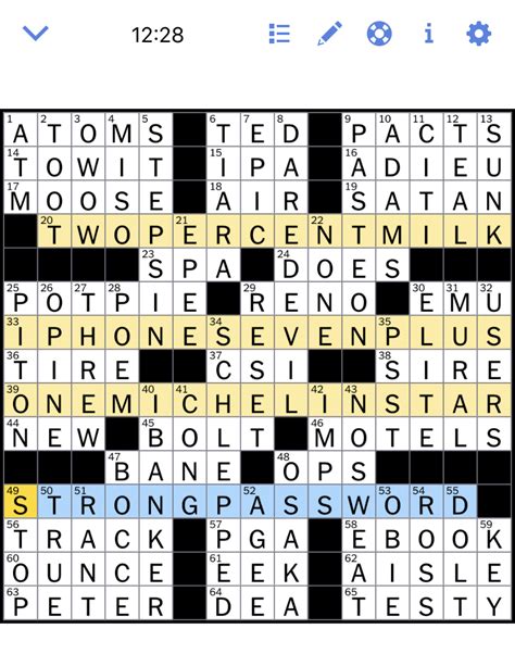 The New York Times Crossword Puzzle Solved Wednesdays New York Times