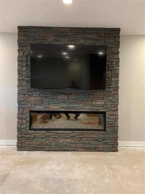 Todds Diy Tv Wall And Fireplace Surround Genstone