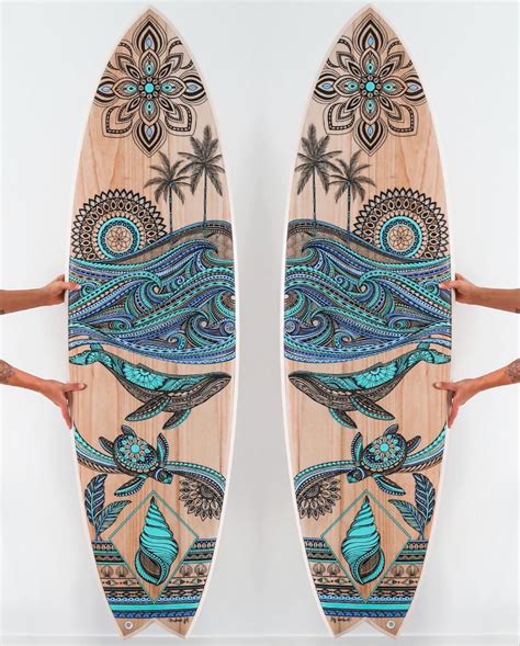 Custom Surfboard Art By Jess Lambert Surfboard Art Surfboards