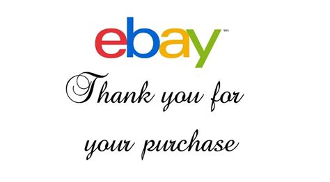 Your thank you for the donation message is part of that experience. 650 small labels Ebay Logo "Thank you for your purchase" | eBay