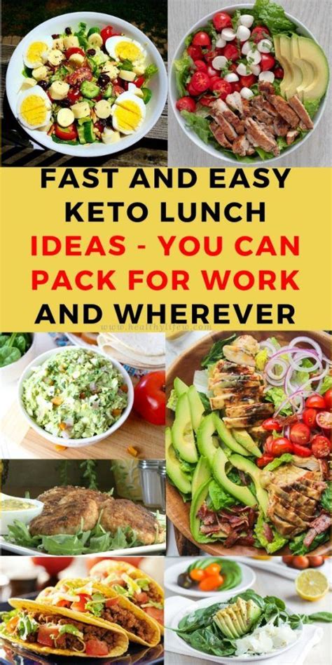 It's almost like eating at a restaurant, except for the expensive price tag, of course. 10 FAST AND EASY KETO LUNCH IDEAS - YOU CAN PACK FOR WORK ...