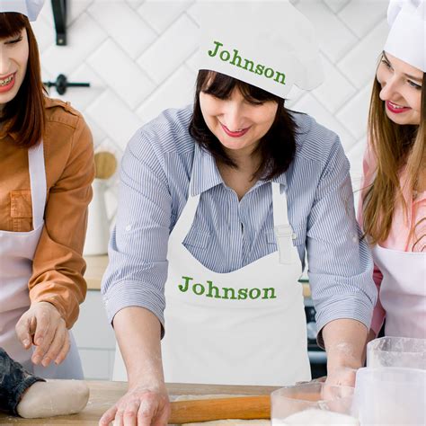 Custom Personalized Apron And Chef Hat Set