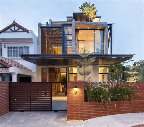 Designed By Aamer Architects This Semi Detached House In Singapore Pictures