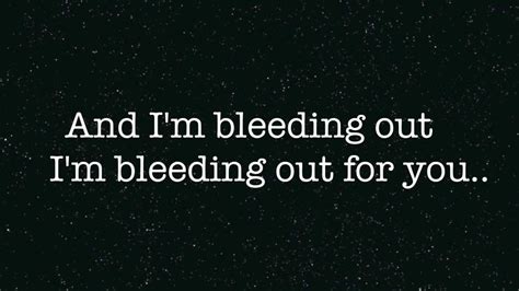 Bleeding Out Imagine Dragons Lyrics Youtube