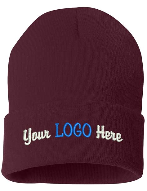 Peerless Beanie Hat With Custom Embroidery Your Text Here Or Logo Here