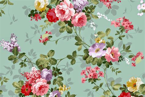 Flower Print Wallpapers Wallpaper Cave