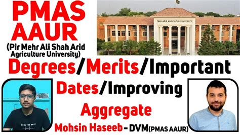 PMAS Arid Degrees Merits List Important Date Best Degrees Calculating Improving