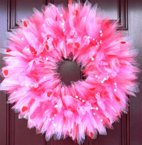 Valentines Day Tulle Wreath By Simplytutu On Etsy