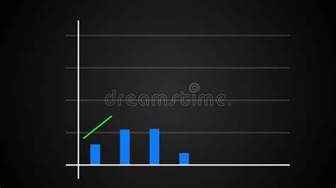 Growing Bar Graph With Rising Arrow Financial Forecast Graph 3d