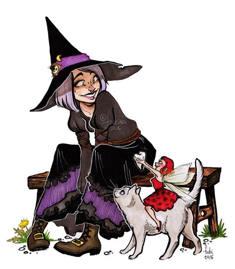 Witch And Fairy By Fukari On Deviantart