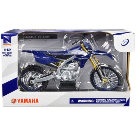 New Ray 58313 Yamaha Yz 450f Motorcycle Blue 1 12 Scale Diecast Model