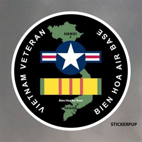 Air Force Vietnam Veteran Stickers Qty 8 Bien Hoa War Base Saigon