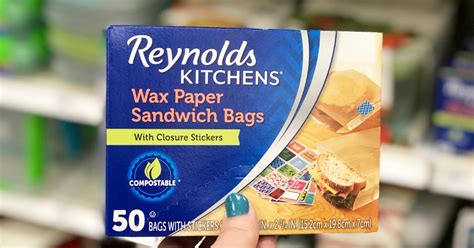 Reynolds Wax Paper Sandwich Bags 50 Count Only 259 Shipped On Amazon