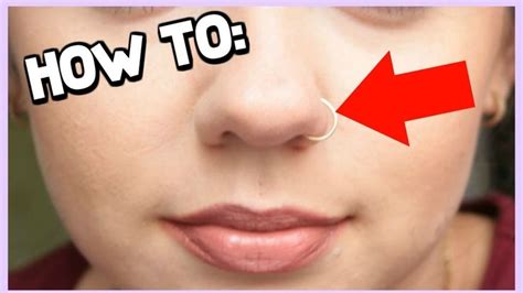 How To Put In A Hoop Nose Ring Helpful Trick Nose Rings Hoop Nose