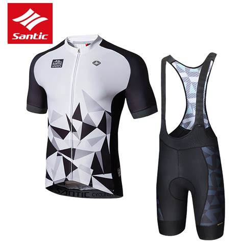 Buy Santic Brand Cycling Set Top Pro Team Men Cycling Jersey Set Summer