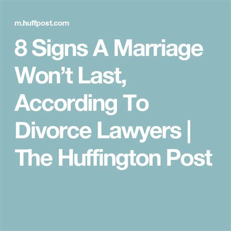 Signs A Marriage Wont Last According To Divorce Lawyers The