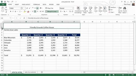 How To Use Styles In Excel Youtube