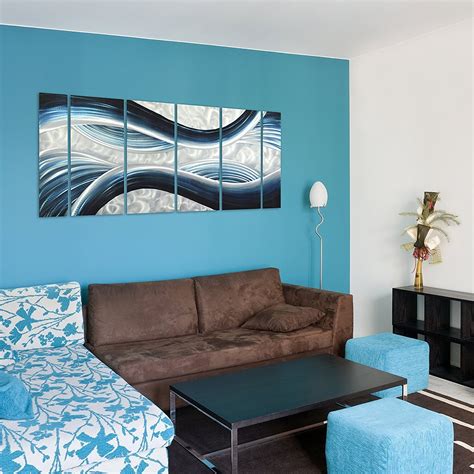 Check spelling or type a new query. Blue Desire Metal Wall Art, 3D Wall Art for Modern and ...