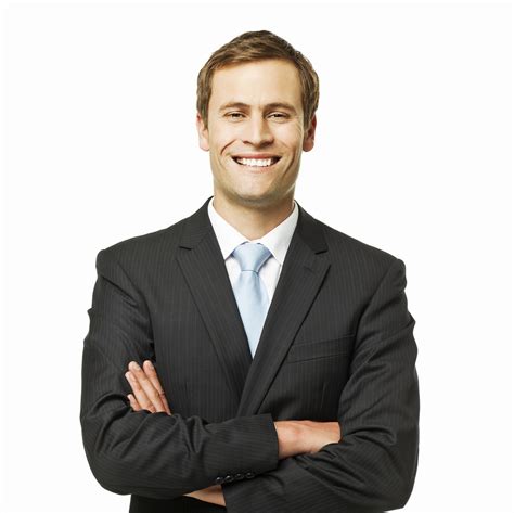 Handsome Businessman Portrait Isolated Sentinel Field Services Inc