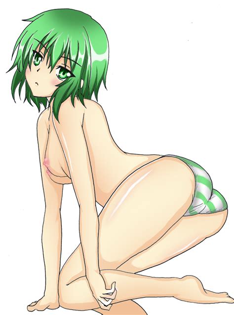 Rule 34 Ass Blush Breasts Green Eyess Green Hair Ichiban Ushiro No