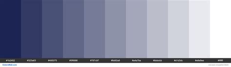 Midnight Navy Colors Palette Colorswall