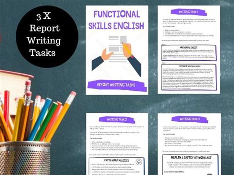 Functional Skills English Gcse Report Writing 3x Practice Report