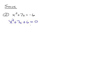 Solving Equations By Factoring Youtube