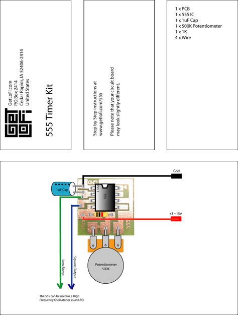 555 timer helpers schematic the addition of a capacitor to the trigger will not work for short output pulses as there is also a short delay in the recovery of the trigger terminal voltage. 555 Timer Kit | GetLoFi - Circuit Bending Synth DIY
