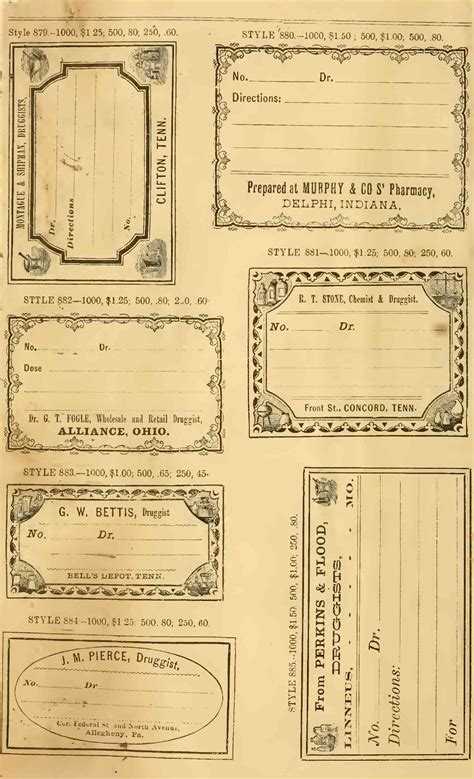 Antique Labels Template Home Design Ideas