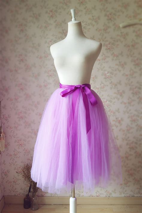 Purple Tulle Tutu Skirt High Waisted 4 Layered Custom Plus Size By Dressromantic Tutu Wedding