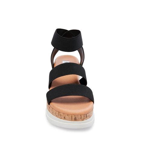 Bandi Black Platform Sandals Womens Designer Sandals Steve Madden
