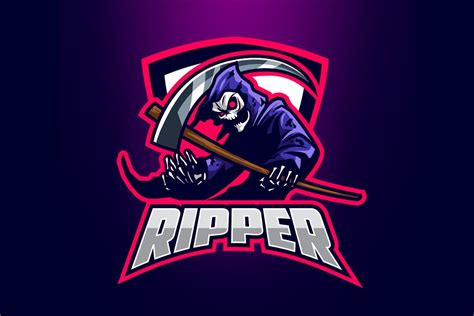 Grim Reaper Star Logo Creative Illustrator Templates ~ Creative Market