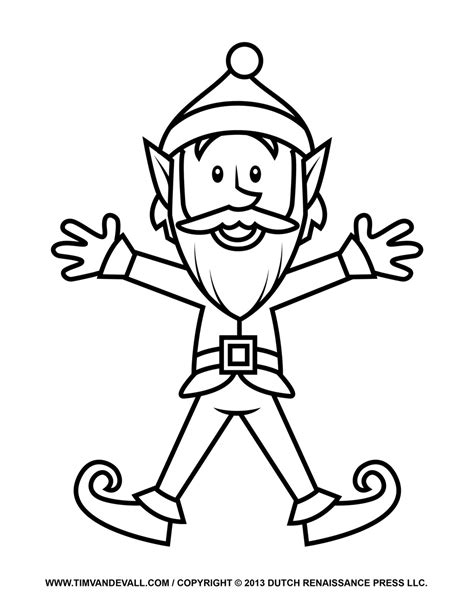 Elf Black And White Elf Clipart Black And White Pencil In Color Elf 3