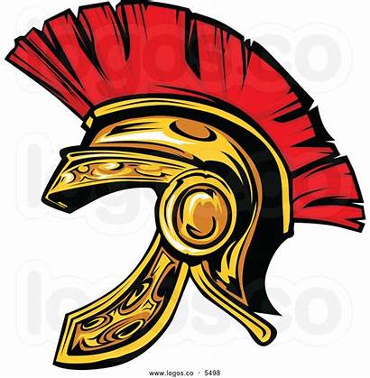 Gladiator Helmet Clipart Spartan Vector Trojan Mascot