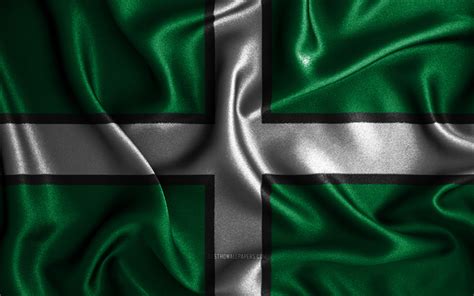 Download Wallpapers Devon Flag 4k Silk Wavy Flags English Counties