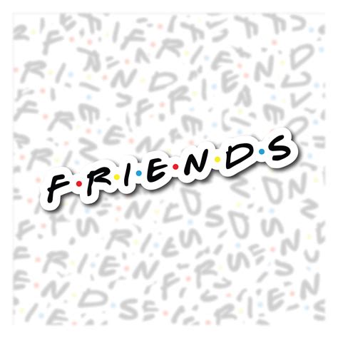 Friends Logo Waterproof Sticker Friends Inspired Sticker Tv Etsy