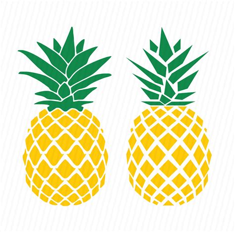 Pineapple Silhouette Svg