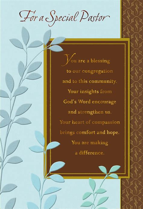 you re a blessing pastor anniversary card greeting cards hallmark