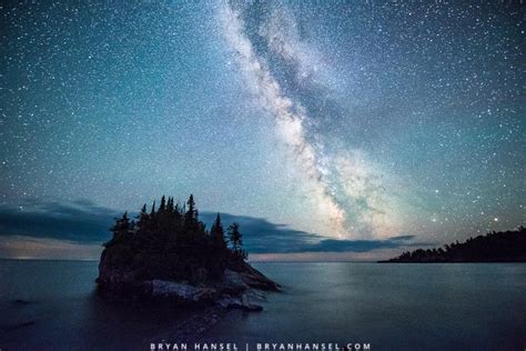 The Milky Way Over Lake Superior And The Rock ⋆ Bryan Hansel Photography