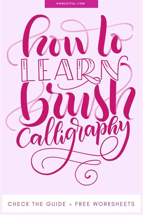 Modern Calligraphy 101 A Beginners Guide To Brush Calligraphy Brush