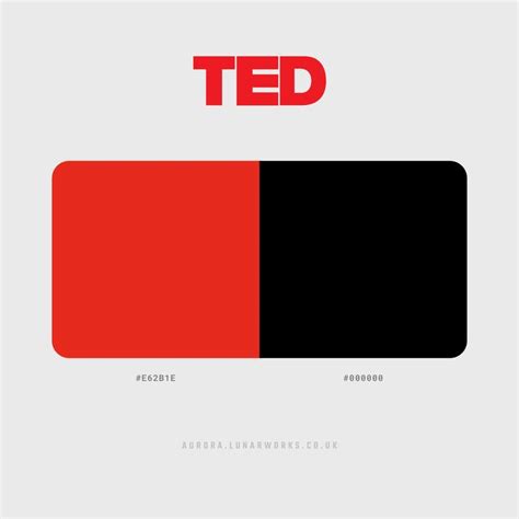 Ted Color Palette Logo Color Schemes Color Palette Design Brand